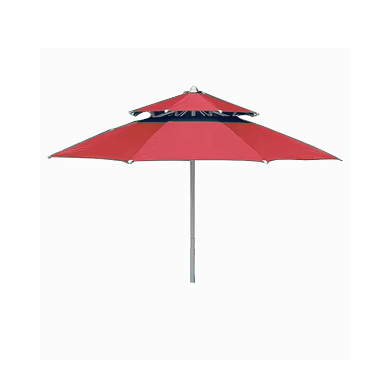 Dubbele laag geventileerde waterdichte patio paraplu
