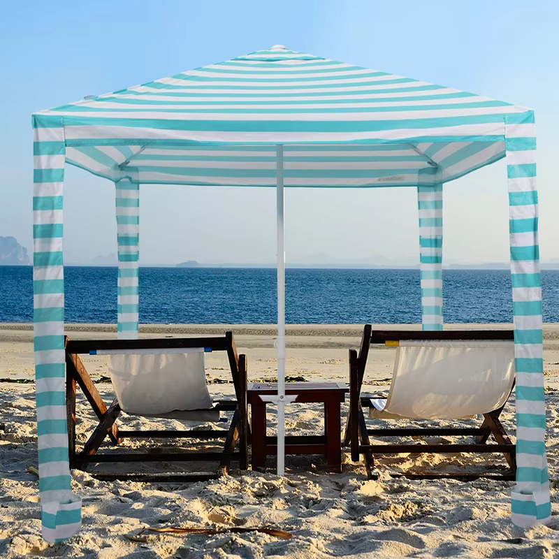 Moeten strandparaplu's worden gebruikt met strandstoelen?