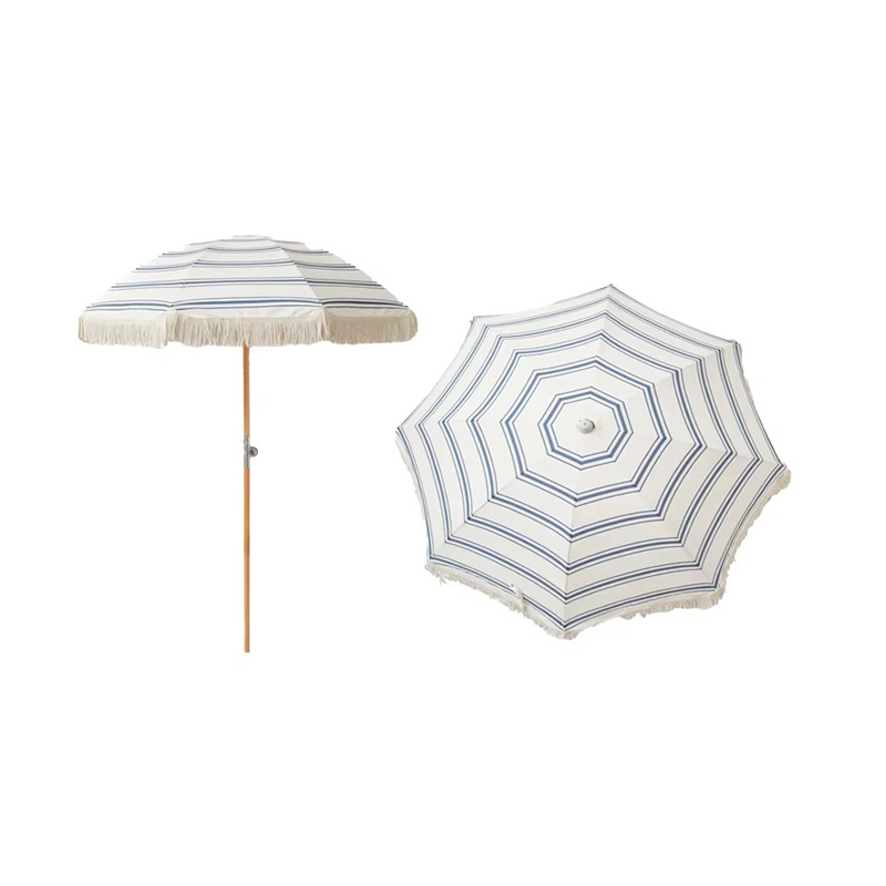 Houten paal canvas waterdicht strand paraplu